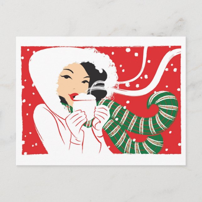 Hot Cocoa Postcard (Front)