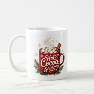 Hot Cocoa Season Cozy Winter Christmas Coffee Mug