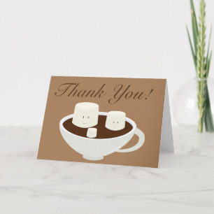 Hot cocoa thank you card