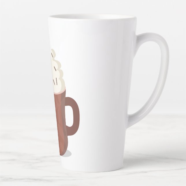 Hot cocoa weather  latte mug (Right)