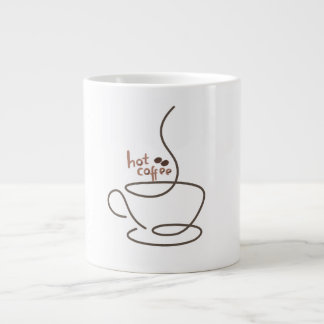 Hot Coffee Line Art Mug