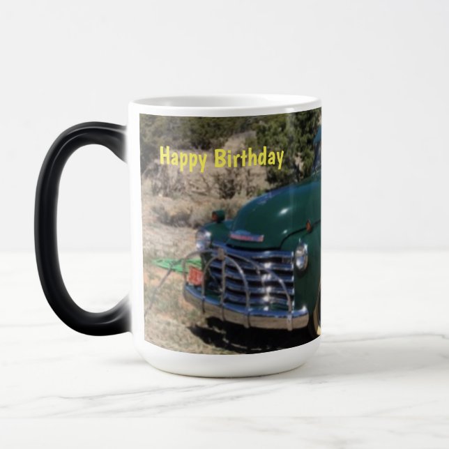 Hot Coffee makes the Photo suddenly appear Magic Mug (Left)