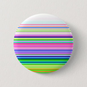 Hot colourful neon stripes 2 inch round button