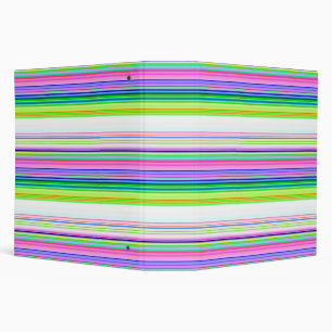 Hot colourful neon stripes binder