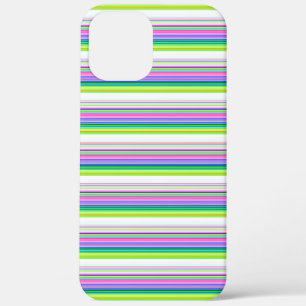 Hot colourful neon stripes iPhone 12 pro max case