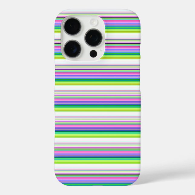 Hot colourful neon stripes Case-Mate iPhone case (Back)