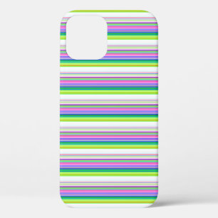 Hot colourful neon stripes iPhone 12 pro case