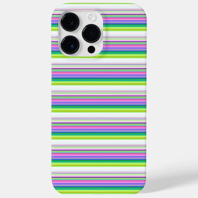 Hot colourful neon stripes Case-Mate iPhone case (Back)
