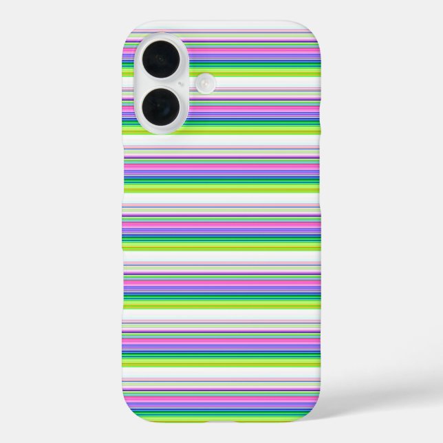 Hot colourful neon stripes Case-Mate iPhone case (Back)