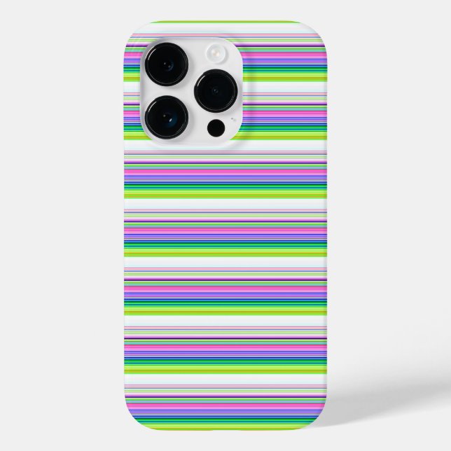 Hot colourful neon stripes Case-Mate iPhone case (Back)