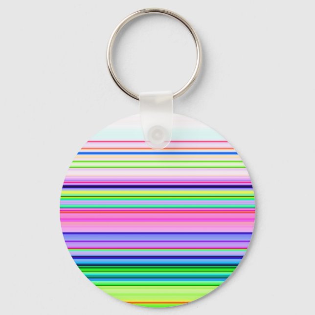 Hot colourful neon stripes keychain (Front)