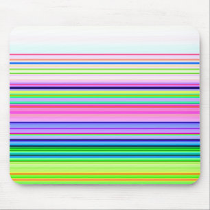 Hot colourful neon stripes mouse pad
