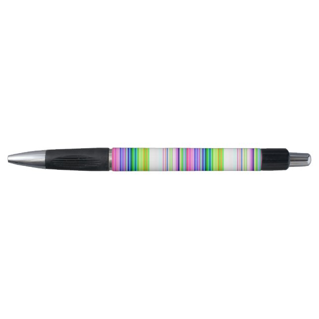 Hot colourful neon stripes pen (Front)