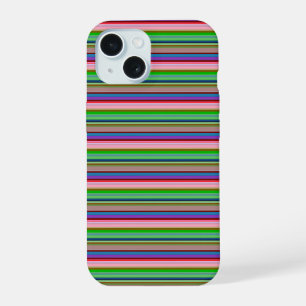 Hot colourful stripes iPhone 15 case