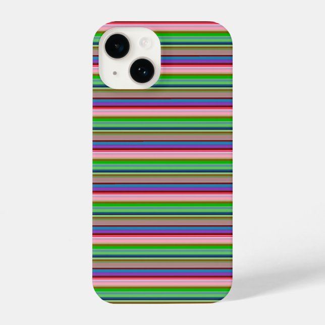Hot colourful stripes iPhone case (Back)