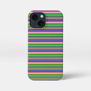 Hot colourful stripes iPhone 13 mini case
