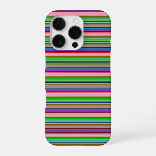 Hot colourful stripes iPhone case (Back)