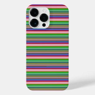 Hot colourful stripes iPhone 14 pro max case
