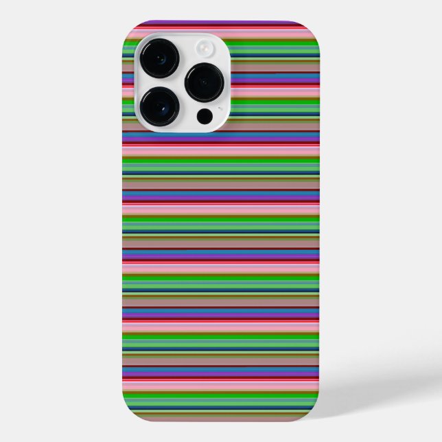 Hot colourful stripes iPhone case (Back)