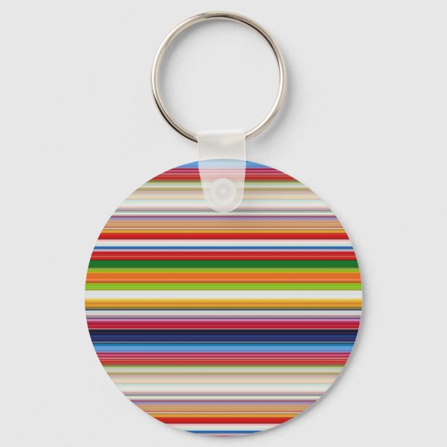 Hot colourful stripes keychain (Front)