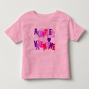 Hot Colours Heart Auntie's Valentine Toddler T-shirt