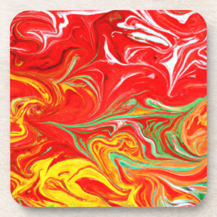 Hot Colours Patterns Art. Buy Now Coaster