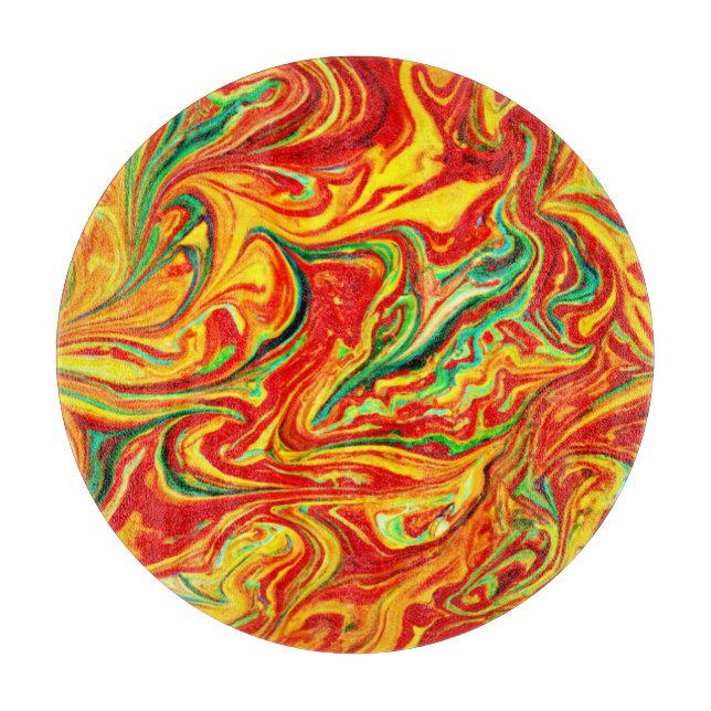 Hot Colours Patterns Painting. Buy Now Cutting Board (Front)