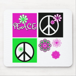 Hot Colours Peace Mouse Pad