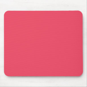 Hot Coral Pink Personalized Neon Salmon Background Mouse Pad
