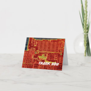 Hot CPU Meltdown thank you card