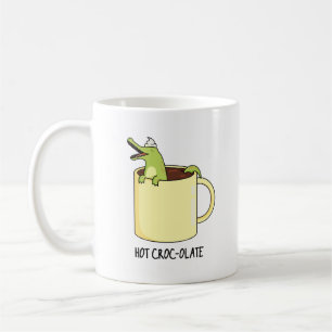 Hot Croc-colate Funny Crocodile Pun  Coffee Mug