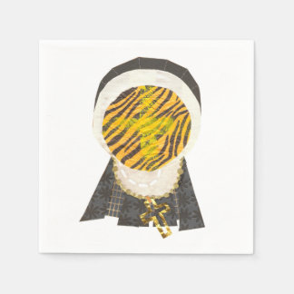 Hot Cross Bun Nun Napkins