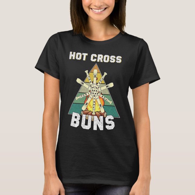 Hot Cross Buns And Recorder Musical Instrument T-Shirt (Front)