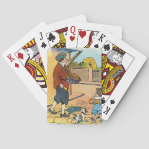 Hot-cross Buns, Mother Goose Nursery Rhyme Picture Playing Cards