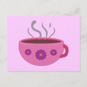 Hot Cup of Coffee Postcard