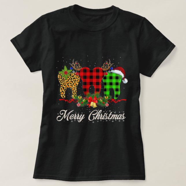 Hot Daddy Gnome Buffalo Plaid Matching Christmas 2 T-Shirt (Design Front)