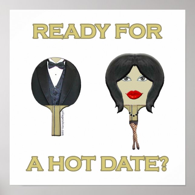Hot Date Ping Pong Poster (Front)
