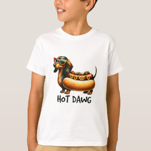 Hot Dawg : T-shirt Cool Dachshund Hot Dog pour enf