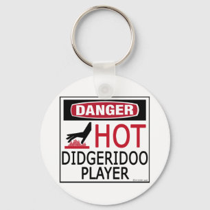 Hot Didgeridoo Player Keychain