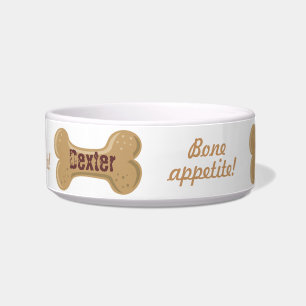 Hot Diggity_Bone Appetite_personalized Dog Bone Bowl