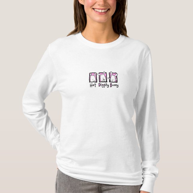Hot Diggity Bunny T-Shirt (Front)