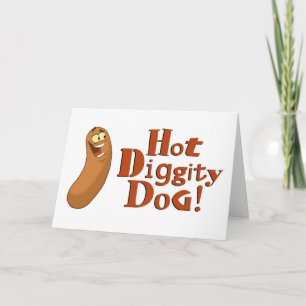 Hot Diggity Dog Card (Blank)