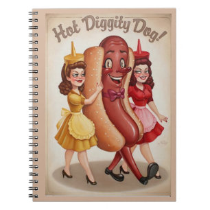 hot diggity dog! notebook
