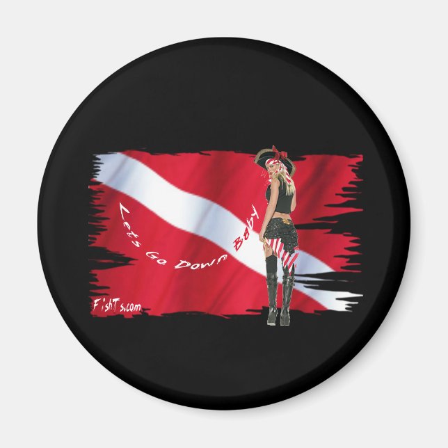 Hot Dive Babes in Bikini's Magnet (Front)