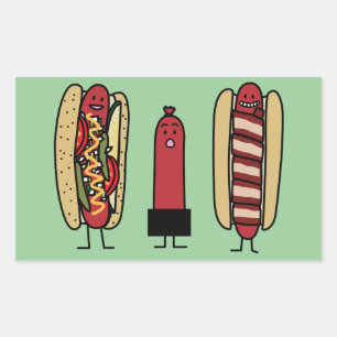 Hot dog bros. Chicago style Bacon wrapped wiener Sticker