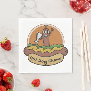 Hot Dog Champ Napkin