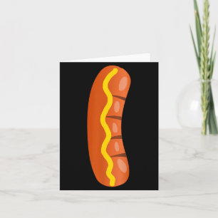 Hot Dog Costume Funny Easy Halloween Couple Card