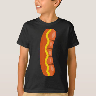 Hot Dog Costume Funny Easy Halloween Couple T-Shirt