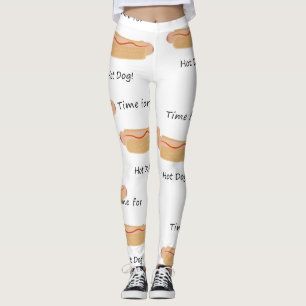 Hot Dog Cutaway Leggins Leggings
