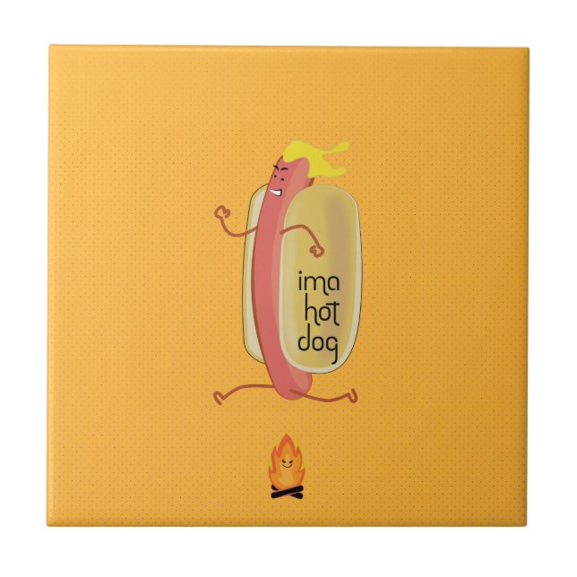 Hot Dog Dare Devil Tile (Front)